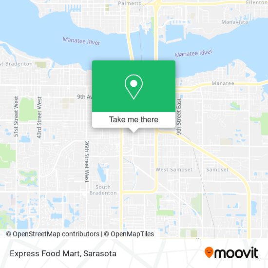 Express Food Mart map