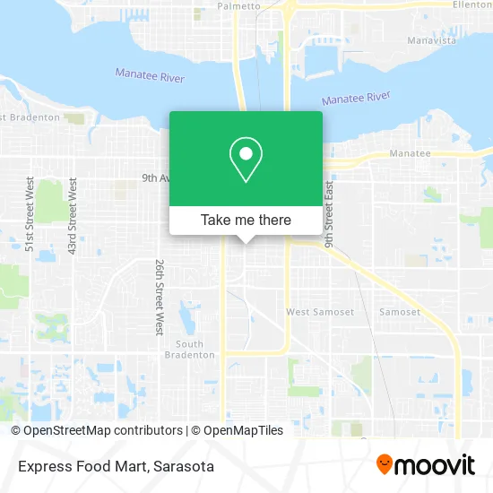 Express Food Mart map