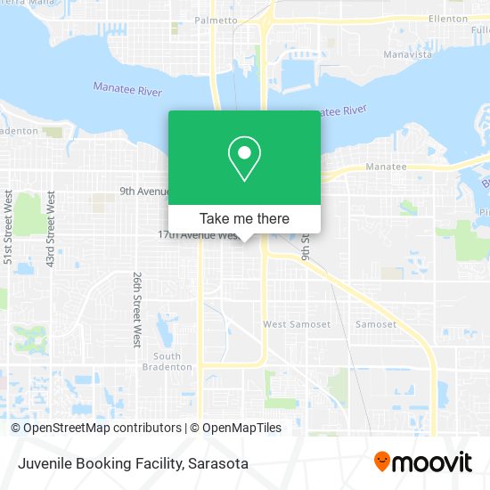 Juvenile Booking Facility map