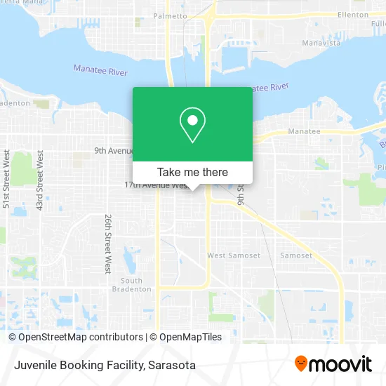 Juvenile Booking Facility map