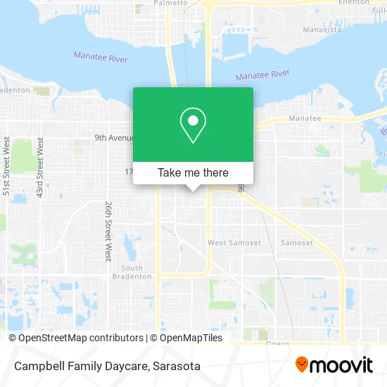 Campbell Family Daycare map