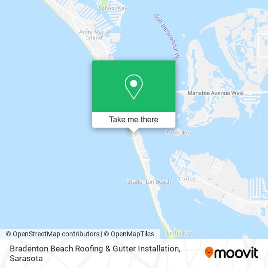 Bradenton Beach Roofing & Gutter Installation map