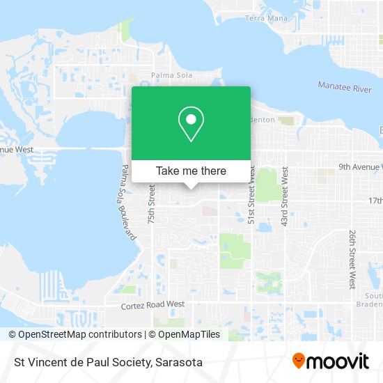 Mapa de St Vincent de Paul Society