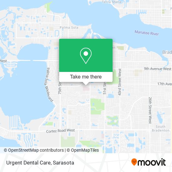 Mapa de Urgent Dental Care