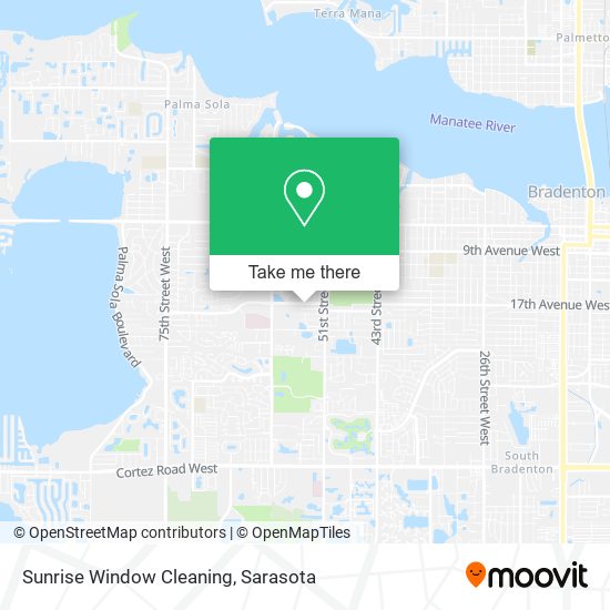 Sunrise Window Cleaning map