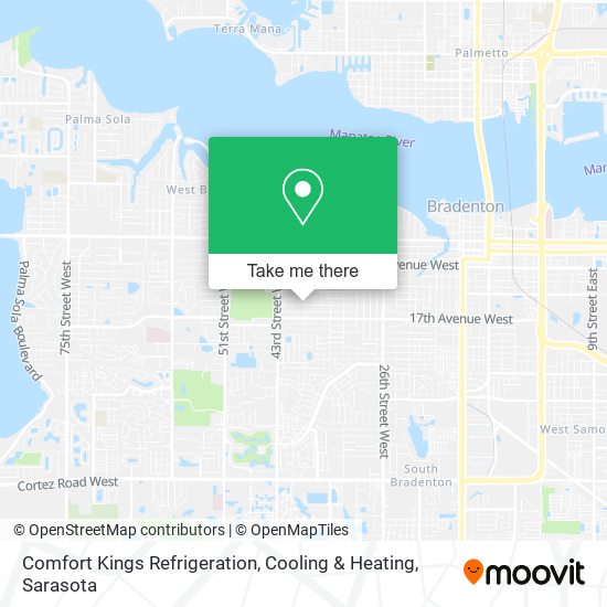 Comfort Kings Refrigeration, Cooling & Heating map