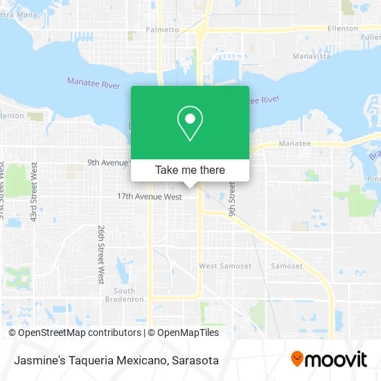 Jasmine's Taqueria Mexicano map