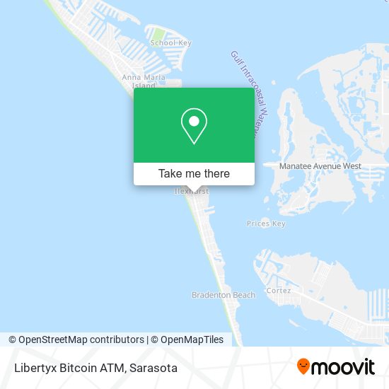 Mapa de Libertyx Bitcoin ATM