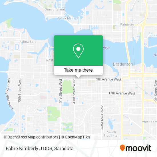 Fabre Kimberly J DDS map
