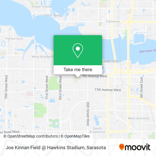 Joe Kinnan Field @ Hawkins Stadium map