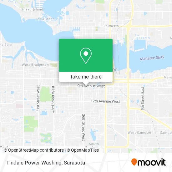 Tindale Power Washing map