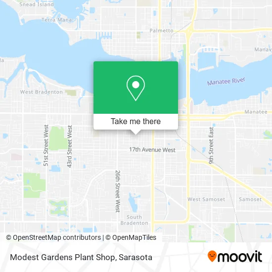Modest Gardens Plant Shop map