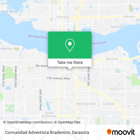 Mapa de Comunidad Adventista Bradenton