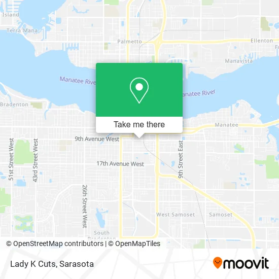 Lady K Cuts map