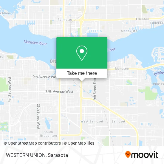 WESTERN UNION map