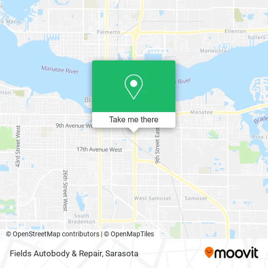 Fields Autobody & Repair map