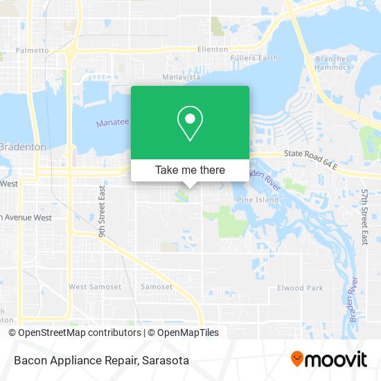 Mapa de Bacon Appliance Repair