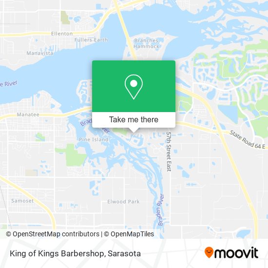 King of Kings Barbershop map