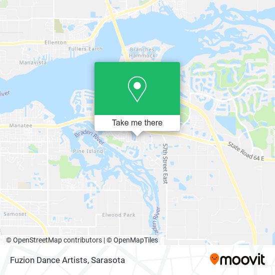 Fuzion Dance Artists map