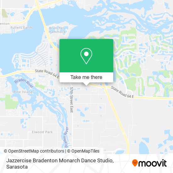 Jazzercise Bradenton Monarch Dance Studio map