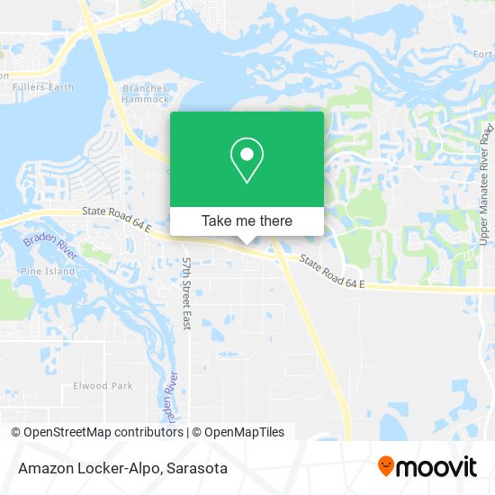 Amazon Locker-Alpo map