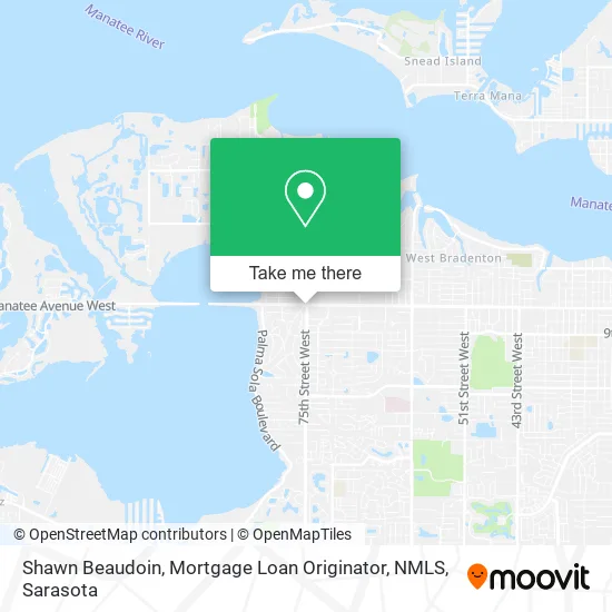 Shawn Beaudoin, Mortgage Loan Originator, NMLS map