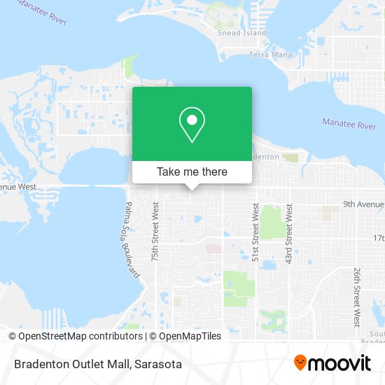 Mapa de Bradenton Outlet Mall