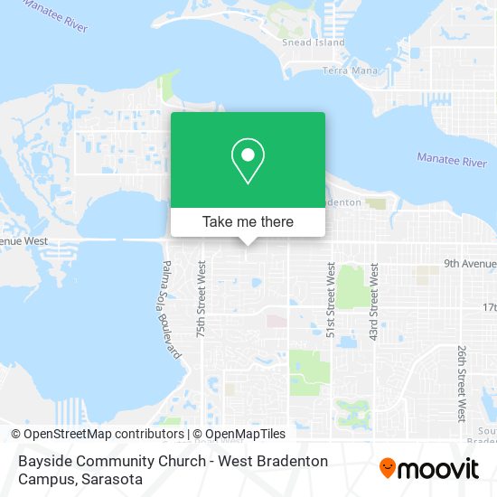 Mapa de Bayside Community Church - West Bradenton Campus