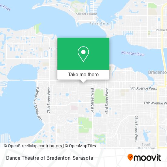Dance Theatre of Bradenton map