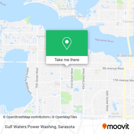 Gulf Waters Power Washing map