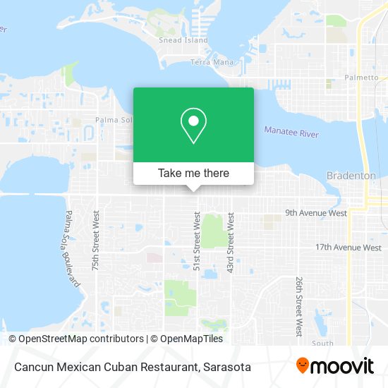 Cancun Mexican Cuban Restaurant map