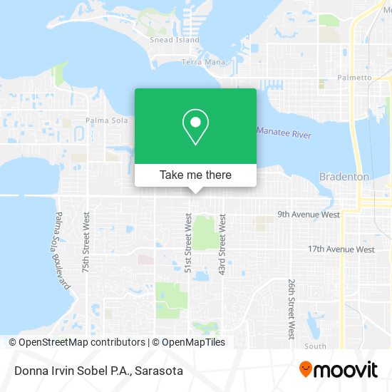 Donna Irvin Sobel P.A. map