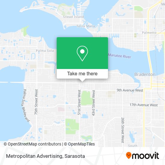 Metropolitan Advertising map