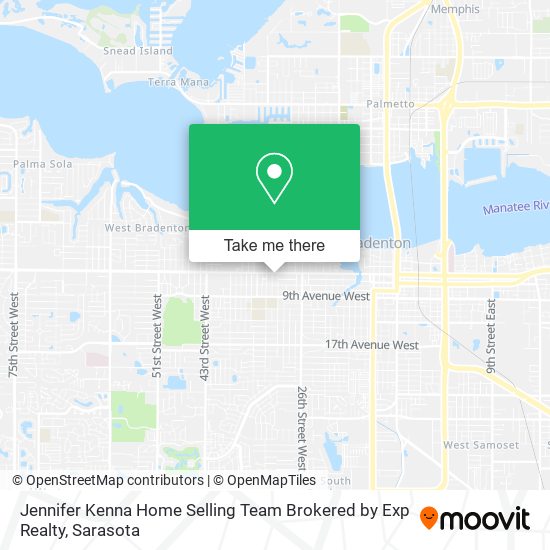 Jennifer Kenna Home Selling Team Brokered by Exp Realty map