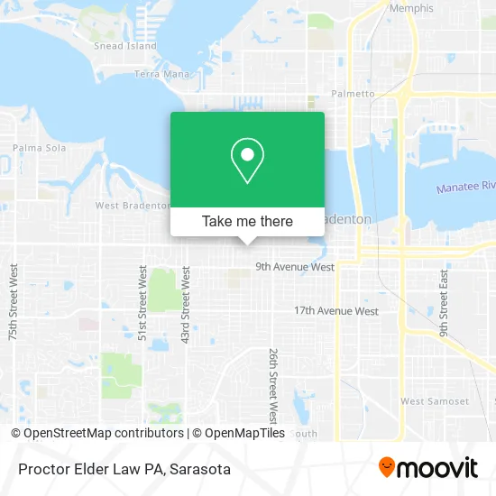 Proctor Elder Law PA map