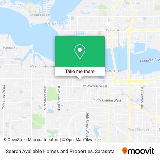 Search Available Homes and Properties map