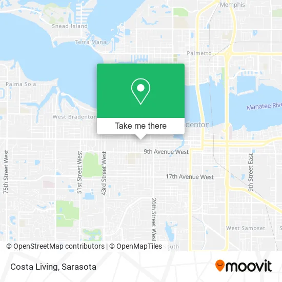 Costa Living map