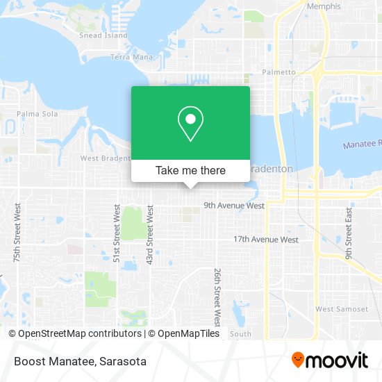 Boost Manatee map