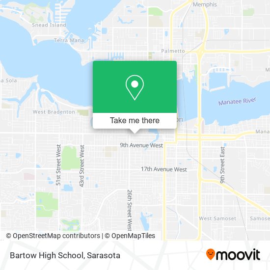 Bartow High School map