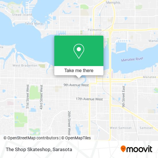 The Shop Skateshop map