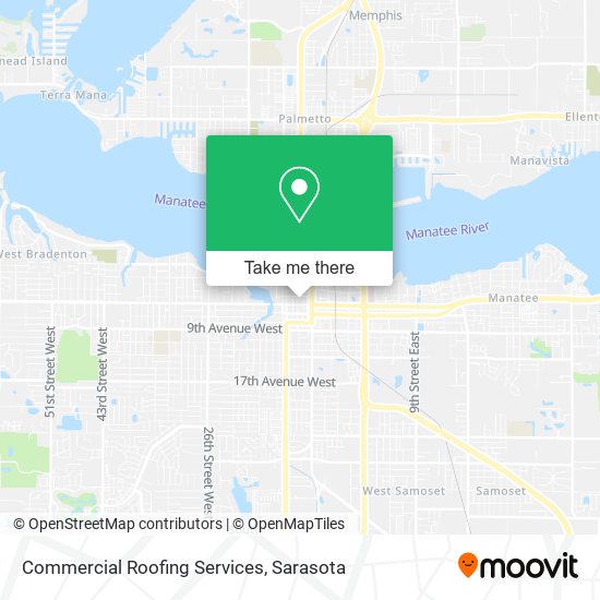 Commercial Roofing Services map