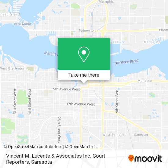 Mapa de Vincent M. Lucente & Associates Inc. Court Reporters