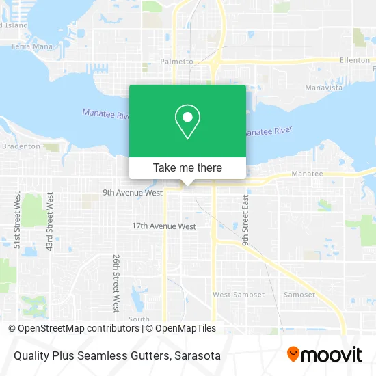 Quality Plus Seamless Gutters map