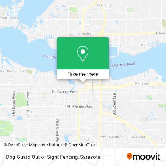 Dog Guard Out of Sight Fencing map
