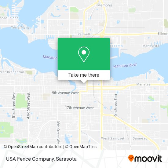 USA Fence Company map