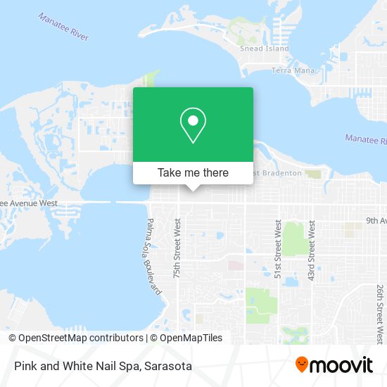 Pink and White Nail Spa map
