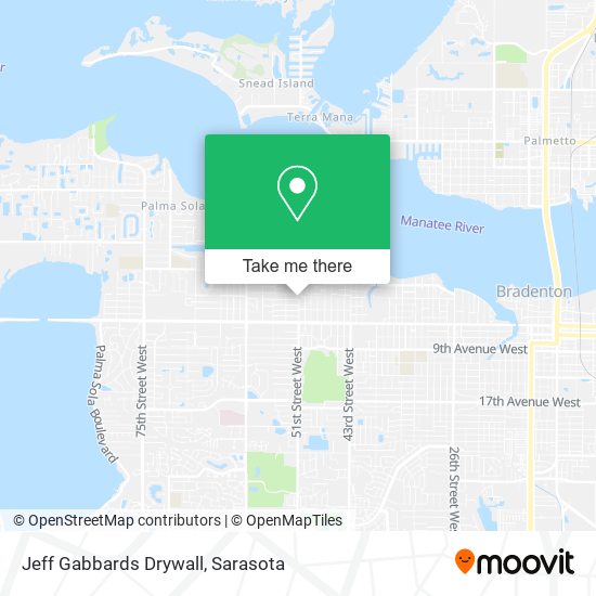 Mapa de Jeff Gabbards Drywall