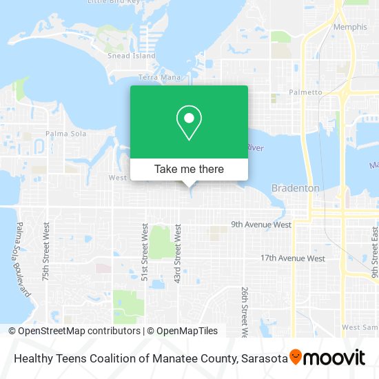 Healthy Teens Coalition of Manatee County map
