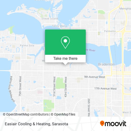 Easiair Cooling & Heating map