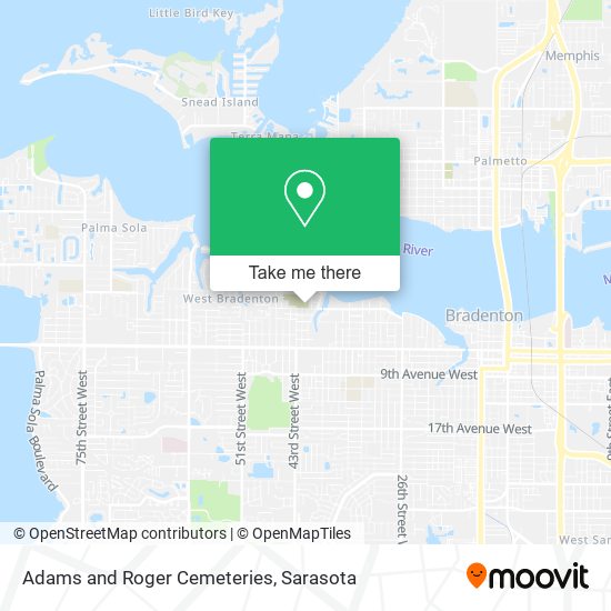 Mapa de Adams and Roger Cemeteries